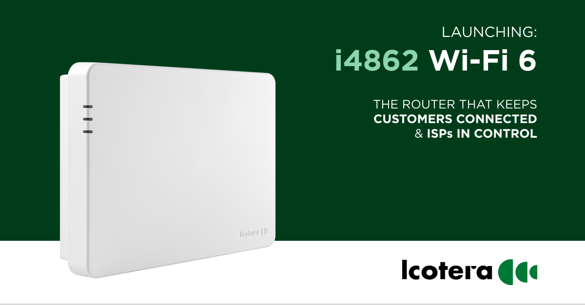 Introducing i4862 – New Icotera Wi-Fi 6 router